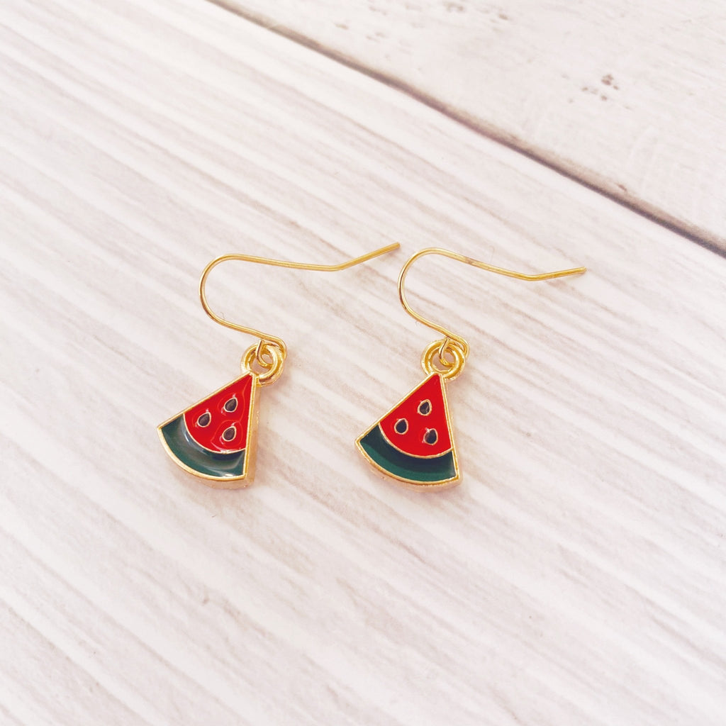 Watermelon Dangle Earrings - Kole Jax DesignsWatermelon Dangle Earrings